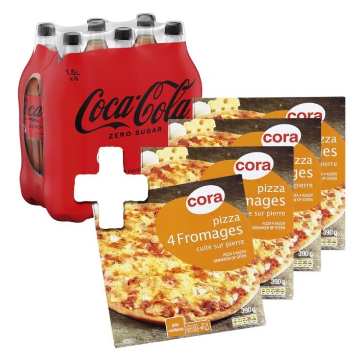 Coca-Cola et pizzas