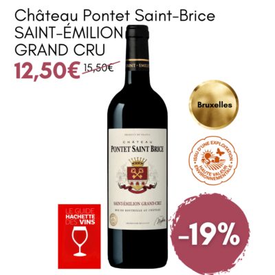 Vin rouge château pontet saint bric saint emilion grand cru