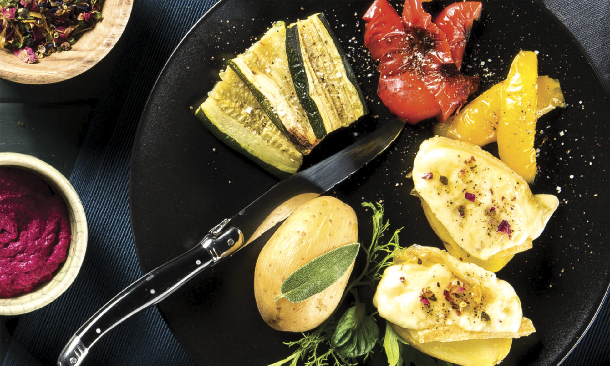 recette Raclette et légumes grillés